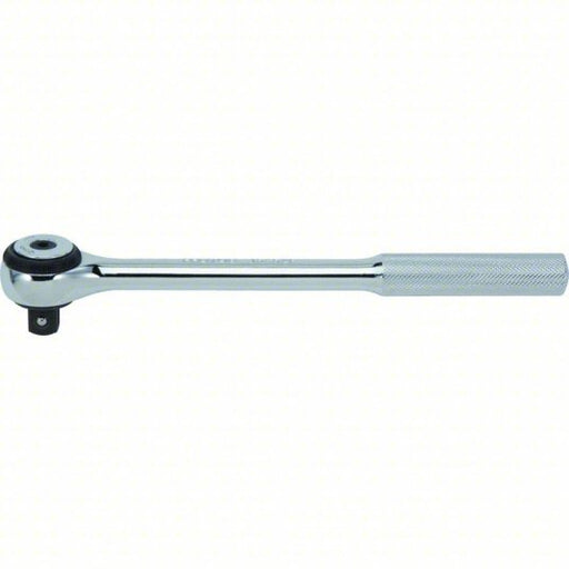 Proto J5452F Hand Ratchet Round, Reversing, 9 1/4 in Overall Lg, Chrome, 5° Min Arc Swing