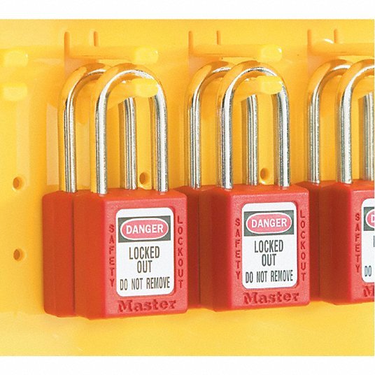Master Lock S1850 Lockout Station, No Padlocks, Cover Lockout Station
