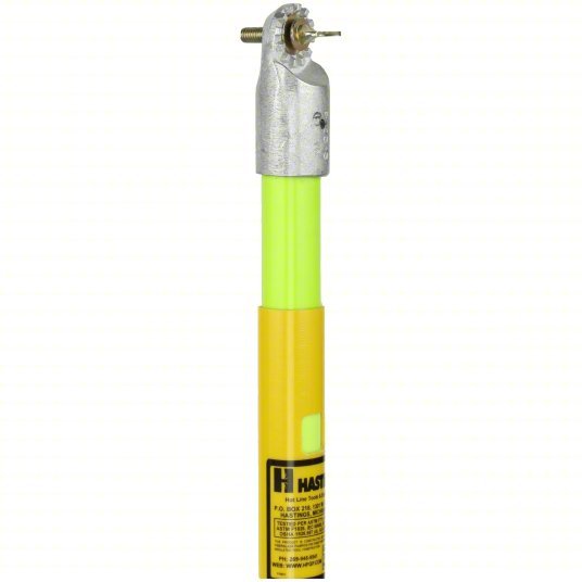 Amprobe TIC 410A Adjustable Hot Stick 122 kV Max. Volt Rating, Fiberglass, Yellow