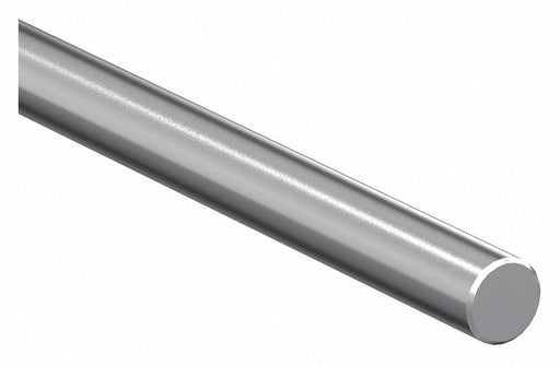 PBC Linear NIL16-030.000 Linear Shaft, Solid, 1 in Dia, 30 in Lg, Carbon Steel, Polished