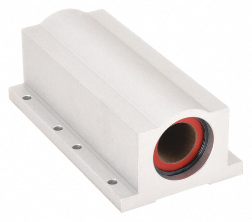 PBC Linear PW08 Mounted Linear Bearing, Twin, Closed Pillow Block, 1/2 in Inside Dia, Frelon Gold