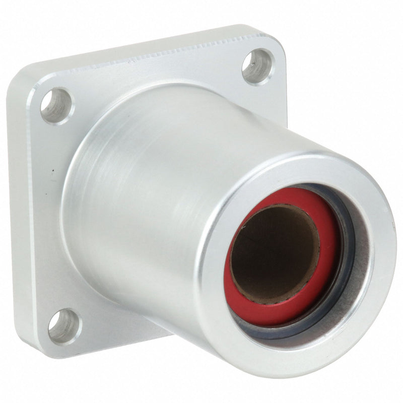 PBC Linear SFP08 Mounted Linear Bearing, Single, Self-Aligning, 1/2 in Bore, Frelon Gold Liner