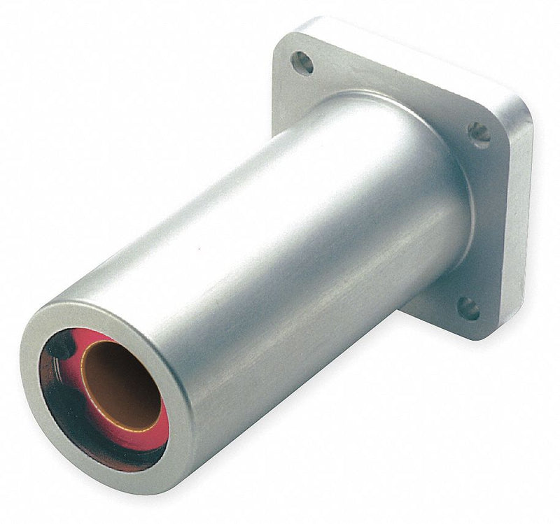 PBC Linear DFP08 Mounted Linear Bearing, Twin, Self-Aligning, 1/2 in Bore, Frelon Gold Liner