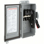 Square D HU361AWK Safety Switch Non-Fusible, 30 A, Three Phase, 600V AC, Galvanized Steel, Indoor/Outdoor