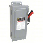 Square D HU361AWK Safety Switch Non-Fusible, 30 A, Three Phase, 600V AC, Galvanized Steel, Indoor/Outdoor