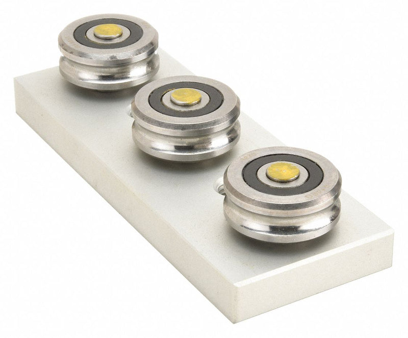 PBC Linear RRS14 Linear Slide Roller Carriage, Redi-Rail Series, Size 14, 3-Roller Assembly