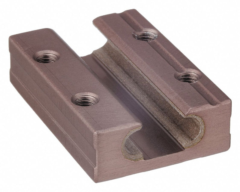 PBC Linear MR9C Linear Slide Roller Carriage, MiniRail Series, For 9 mm Rail Width, Aluminum