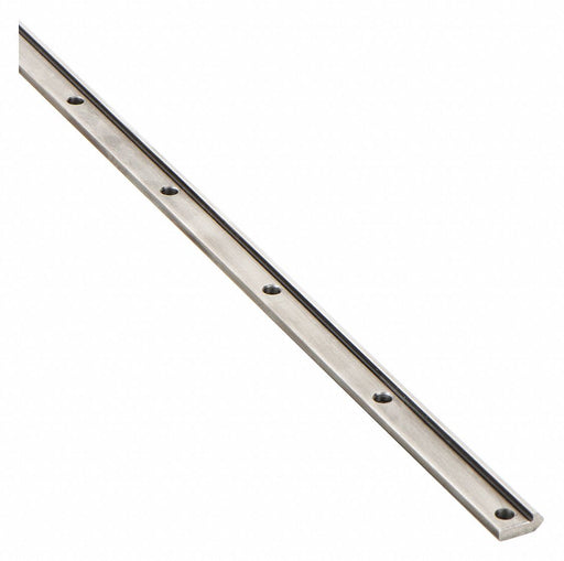 PBC Linear VRSD2-012.630 Drilled Linear Rail, V-Guide, Size 2, 12.63 in Length, 0.25 in Width, Stainless Steel