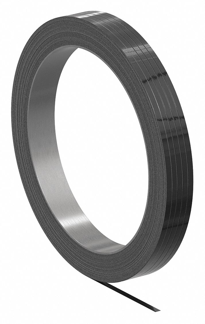 Signode 2X2071 Steel Strapping, 1/2 in Wd, 0.02 in Strapping Thick, 1,170 lb Break Strength, 3,087 ft Coil Lg