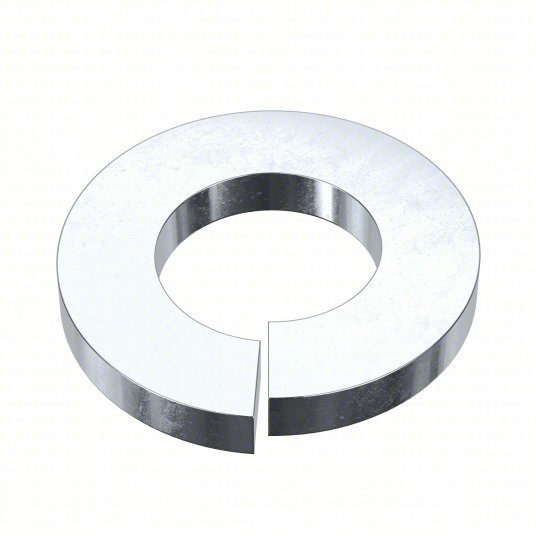 Fabory U37020.025.0001 Split Lock Washer For Screw Size 1/4 in, Split Lock, Steel, Zinc Plated, 0.26 in Inside Dia, 100 PK