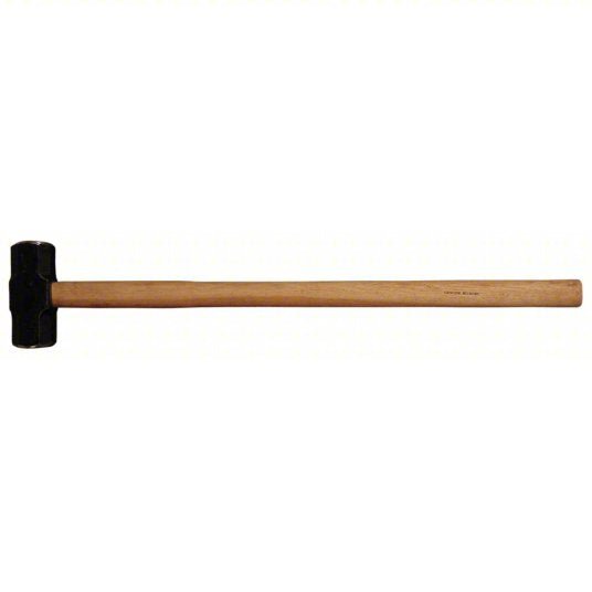 Redwood RW2DBT6 Standard Sledge Hammer Steel, Wood Handle, 16 lb Head Wt, 2 3/4 in Dia, 36 in Overall Lg