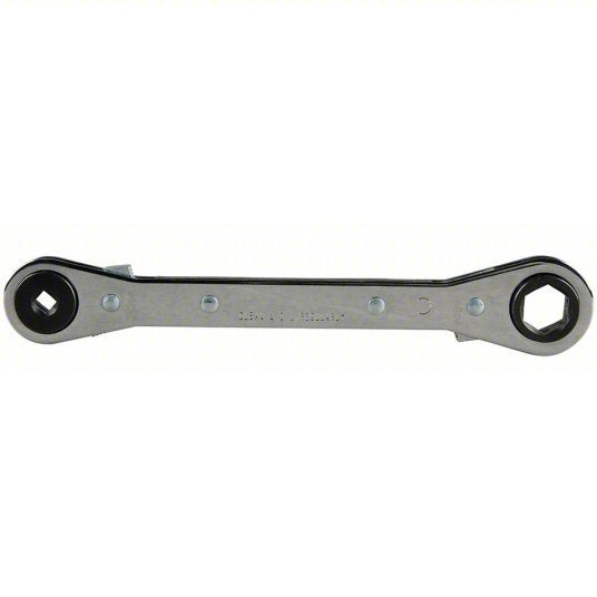 Klein 68309 Box End Wrench Chrome, 3/16 in_1/4 in_1/2 in_9/16 in Head Size, 6 3/4 in Overall Lg