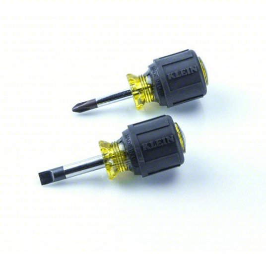 Klein 85078 General Purpose Screwdriver Set 8 Pieces, Phillips/Slotted Tip, Ergonomic Grip