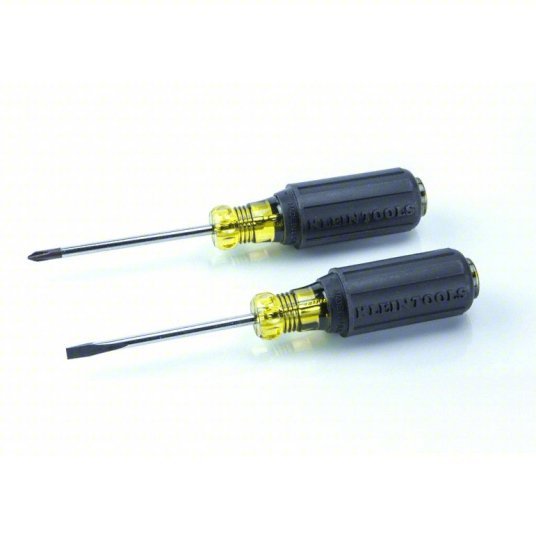 Klein 85078 General Purpose Screwdriver Set 8 Pieces, Phillips/Slotted Tip, Ergonomic Grip