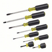 Klein 85078 General Purpose Screwdriver Set 8 Pieces, Phillips/Slotted Tip, Ergonomic Grip
