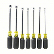 Klein 647M Fastener-Holding Nut Driver Set SAE, 15 3/4 in, 6 in Shank Lg, Ergonomic Grip