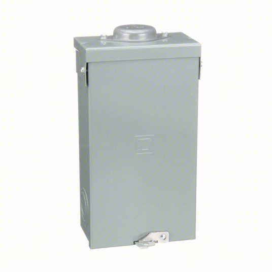 Square D QO3100BNRB Circuit Breaker Enclosure 3 Spaces, 100A, Surface Mounting, Outdoor