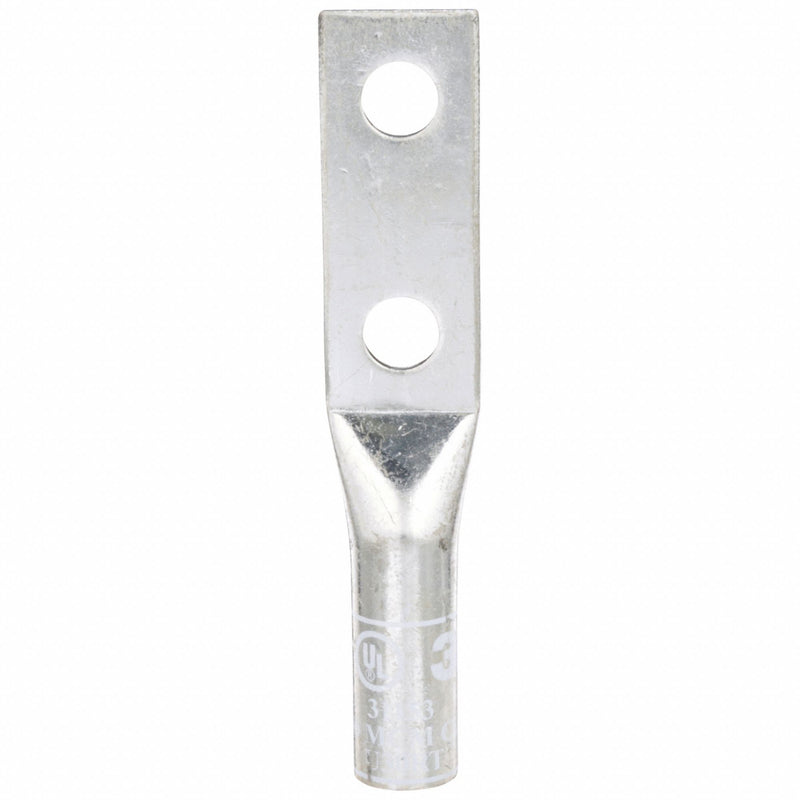 3M 31153 Compression Lugs, For 300 kcmil, Stranded Wire, 1/2 in Stud Size, Long, Copper Barrel