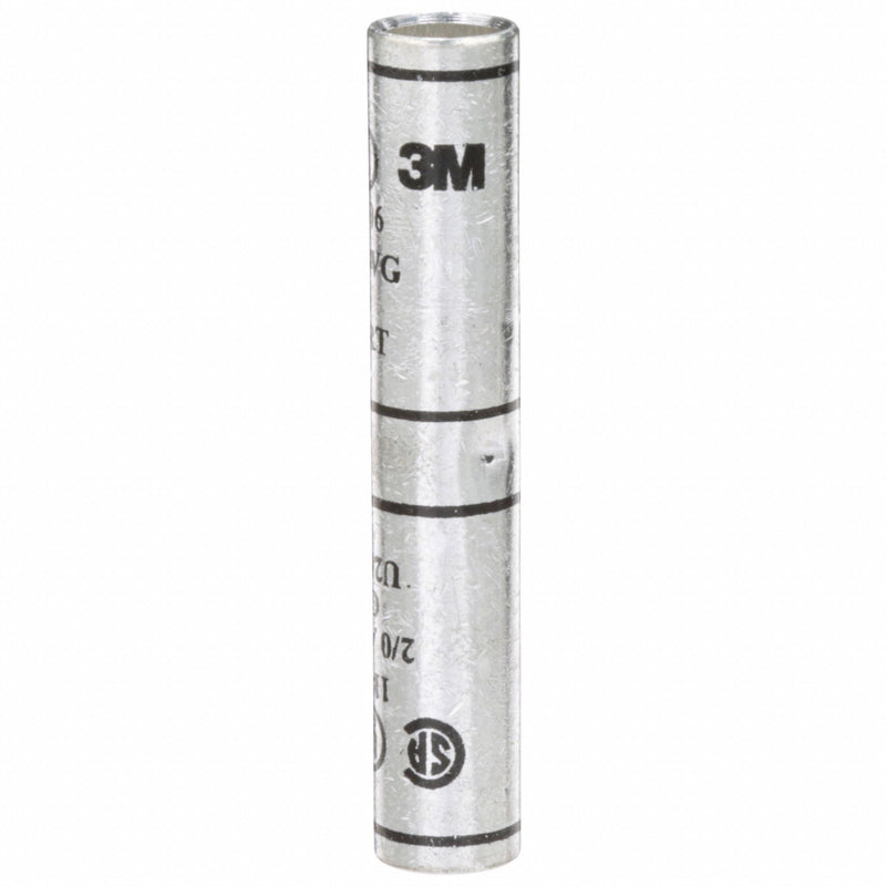 3M 11006 Open Barrel Splice, 2/0 AWG, Black Code, 3.13 in, Long Barrel