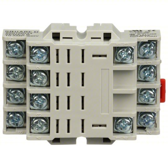 Schneider 8501NR34 Relay Socket 10 A Rating, DIN-Rail & Surface Socket Mounting, 14 Pins, F Socket, Elevator