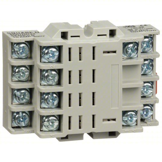 Schneider 8501NR34 Relay Socket 10 A Rating, DIN-Rail & Surface Socket Mounting, 14 Pins, F Socket, Elevator