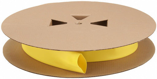 3M FP301-3/64-1000'-YELLOW-SPOOL Heat Shrink Tubing, 0.05 in I.D. Before Shrinking, 0.02 in I.D. After Shrinking, Yellow, 3 PK