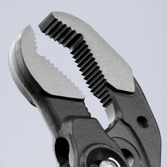 Knipex 87 01 400 SBA Water Pump Plier V, Push Button, 3 1/2 in Max Jaw Opening, 16 in Overall Lg, 27 Jaw Positions
