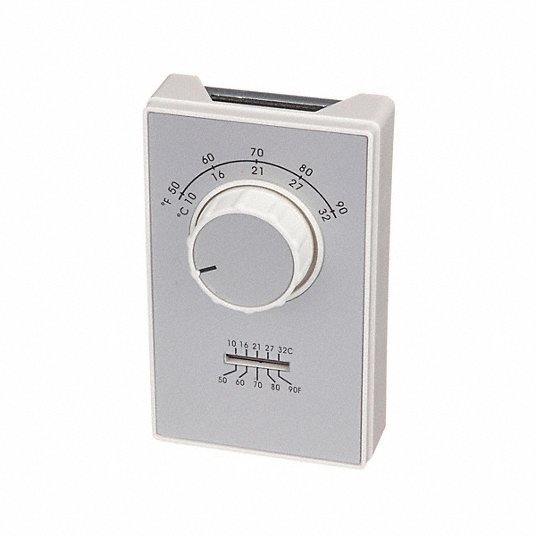 Columbus ETD9STGS Line Volt Mechanical Tstat, Open/Close on Rise, wall, SPDT