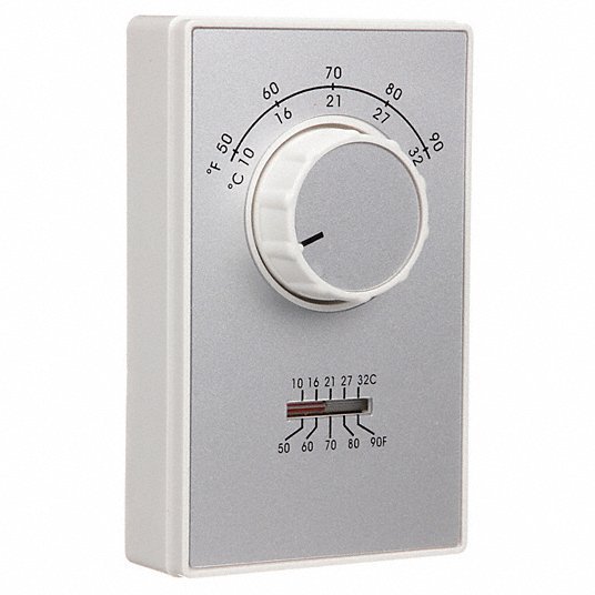 Columbus ETD9STGS Line Volt Mechanical Tstat, Open/Close on Rise, wall, SPDT