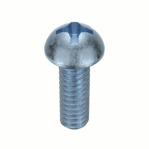 Fabory U24211.025.0050 Machine Screw 1/4"-20 Thread Size, 1/2 in Lg, Steel, Zinc Plated, Round, Phillips, Inch, 100 PK