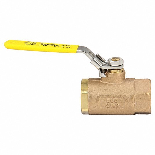 Apollo 7010527 Manual Two - Way Ball Valve 1 in, Bronze, Straight, FNPT x FNPT, 600 psi Max. Pressure (CWP) - Redwood.KV2EEJ5
