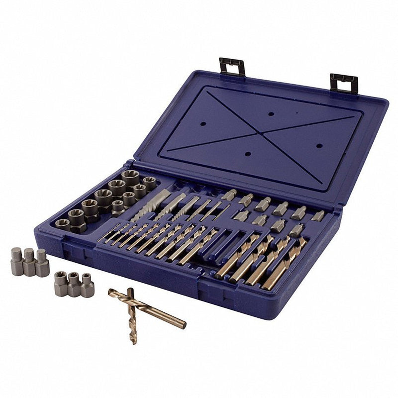 Irwin 3101010 Extractor/Drill Set, HSS, Cobalt, 48 Pcs - Redwood.KV2ETL8
