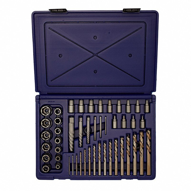 Irwin 3101010 Extractor/Drill Set, HSS, Cobalt, 48 Pcs - Redwood.KV2ETL8
