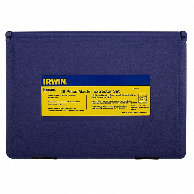 Irwin 3101010 Extractor/Drill Set, HSS, Cobalt, 48 Pcs - Redwood.KV2ETL8