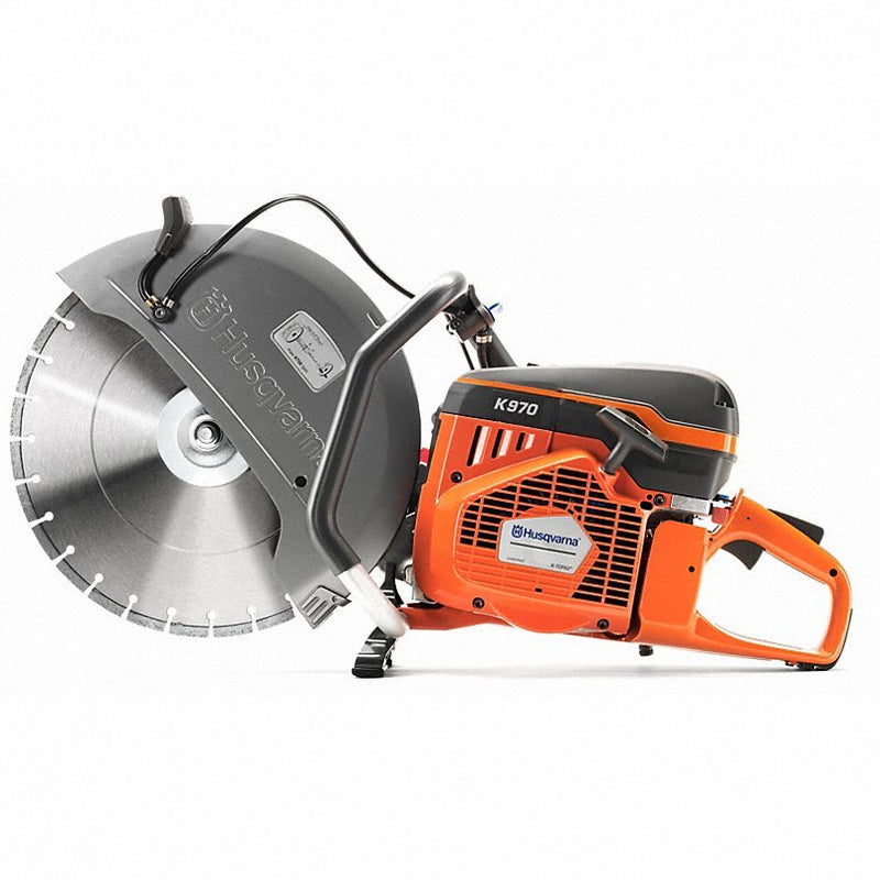 Husqvarna K970 16" Concrete Power Cutter/Saw, 6" Cut Depth, Wet/Dry, 6.5hp 2-Cycle