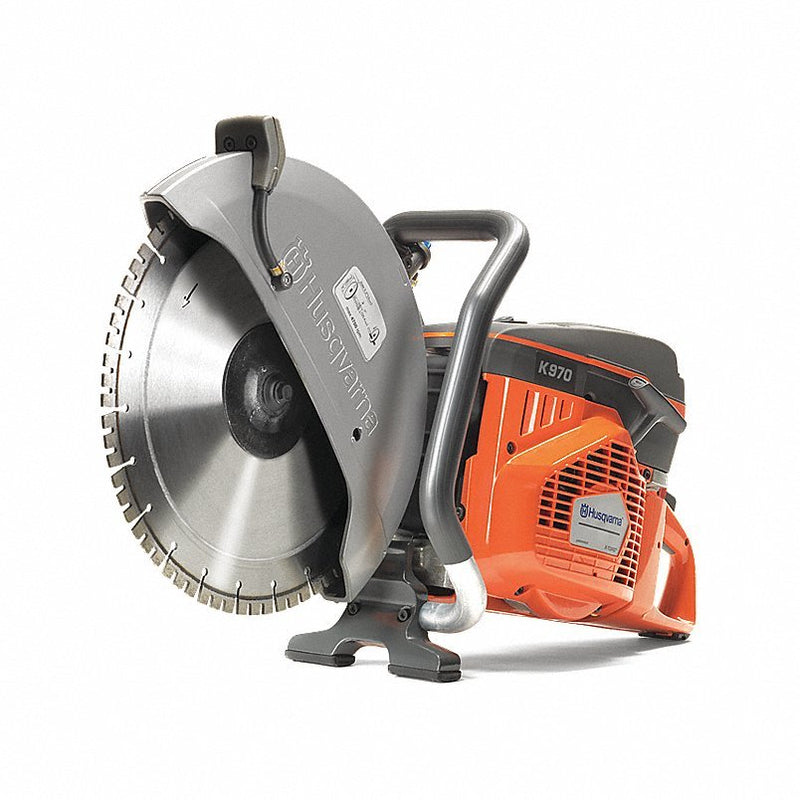 Husqvarna K970 16" Concrete Power Cutter/Saw, 6" Cut Depth, Wet/Dry, 6.5hp 2-Cycle