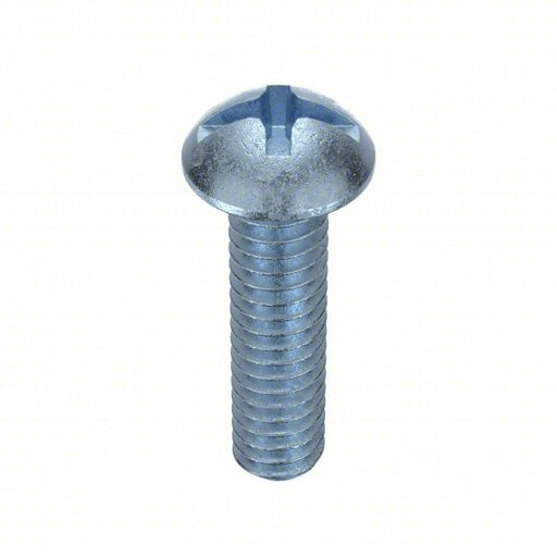 Fabory U24212.025.0100 Machine Screw 1/4"-20 Thread Size, 1 in Lg, Steel, Zinc Plated, Round, ASME B18.6.3, Inch, 100 PK