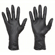 Showa 9700PFM Disposable Gloves, Nitrile, Powder Free, Black, M, 50 PK
