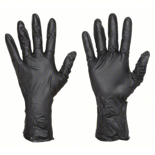 Showa 9700PFM Disposable Gloves, Nitrile, Powder Free, Black, M, 50 PK