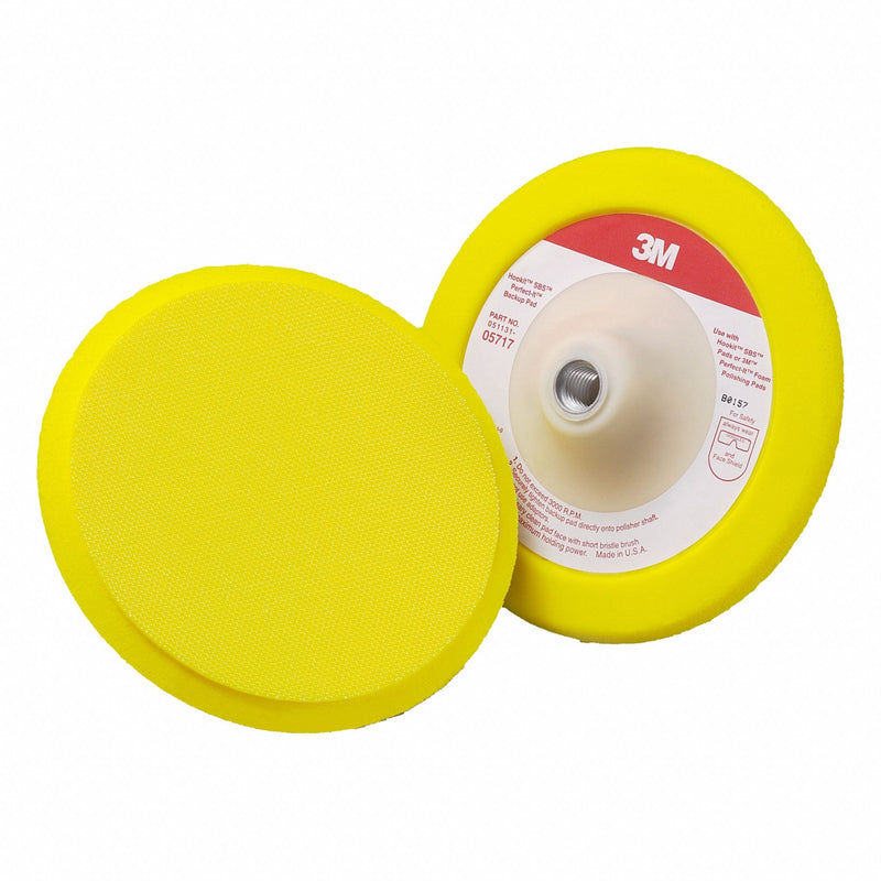 3M 05717 Hook-and-Loop Disc Backup Pad, 7 in Dia, Rubber