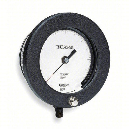 Ashcroft 451082AS02L30C4 Pressure Gauge, 0 to 30 psi, 1/4 in MNPT, Aluminum, Black
