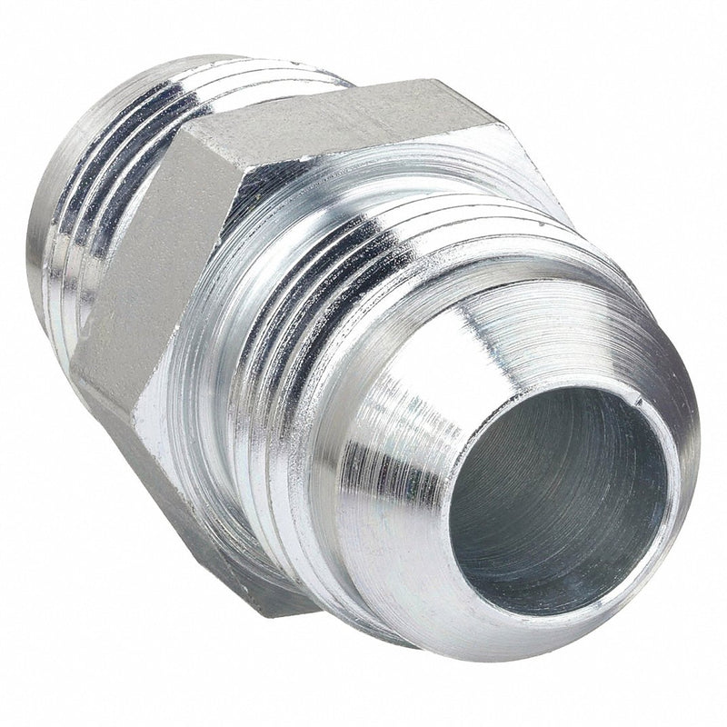 Aeroquip 2027-4-4S Hydraulic Hose Adapter 1/4 in x 1/4 in Fitting Size, Male x Male, JIC x JIC, Rigid, Straight