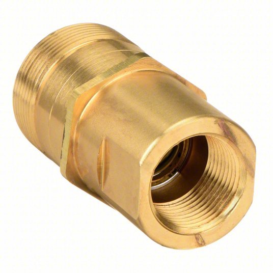 Aeroquip 5100-S2-16B Hydraulic Quick Connect Hose Coupling 1 in Coupling Size, Brass, 151 lpm Max. Flow Rate