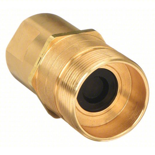 Aeroquip 5100-S2-16B Hydraulic Quick Connect Hose Coupling 1 in Coupling Size, Brass, 151 lpm Max. Flow Rate