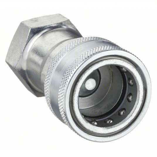 Eaton 5601-4-4S Hydraulic Quick Connect Hose Coupling: 1/4 in Coupling Size, Steel, Sleeve, Female