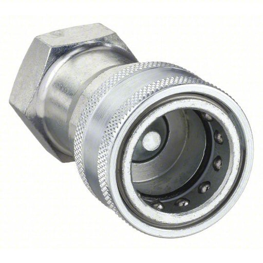 Eaton 5601-4-4S Hydraulic Quick Connect Hose Coupling: 1/4 in Coupling Size, Steel, Sleeve, Female