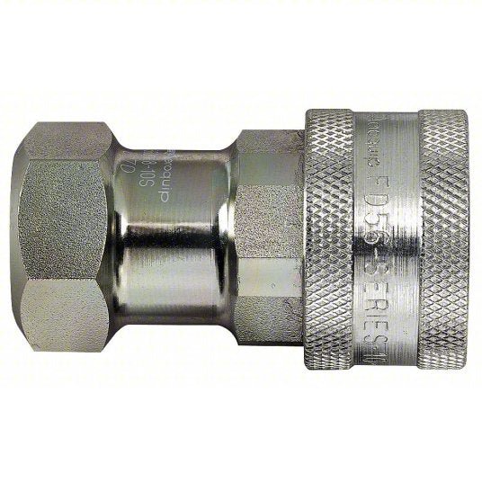 Aeroquip 5601-8-10S Hydraulic Quick Connect Hose Coupling 5/8 in Coupling Size, Steel, 45 lpm Max. Flow Rate