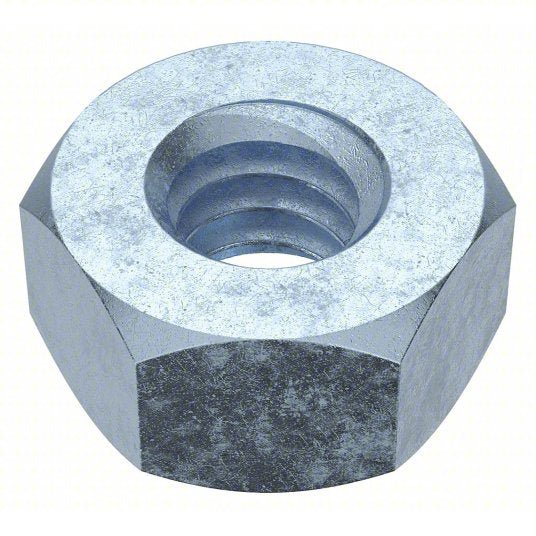 Fabory U08110.025.0001 Hex Nut 1/4"-20 Thread, 7/16 in Hex Wd, 7/32 in Hex Ht, Steel, Grade 2, Zinc Plated, 100 PK