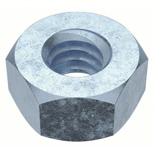 Fabory U08110.025.0001 Hex Nut 1/4"-20 Thread, 7/16 in Hex Wd, 7/32 in Hex Ht, Steel, Grade 2, Zinc Plated, 100 PK