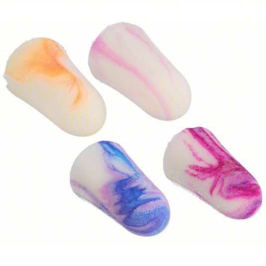 Moldex 6654 Multi-Color Foam Earplugs, Corded, 100 Pairs/Box